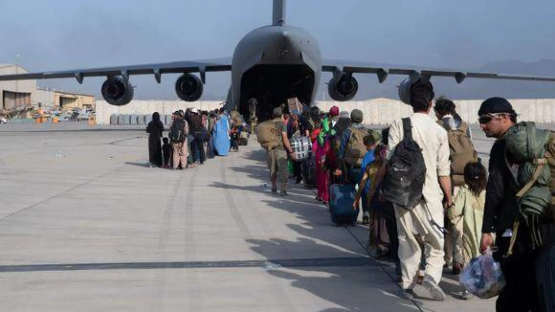 Evacuados Afganistán-AFP